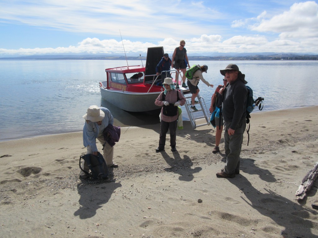 water taxi to Brod Bay to start the Kepler Track